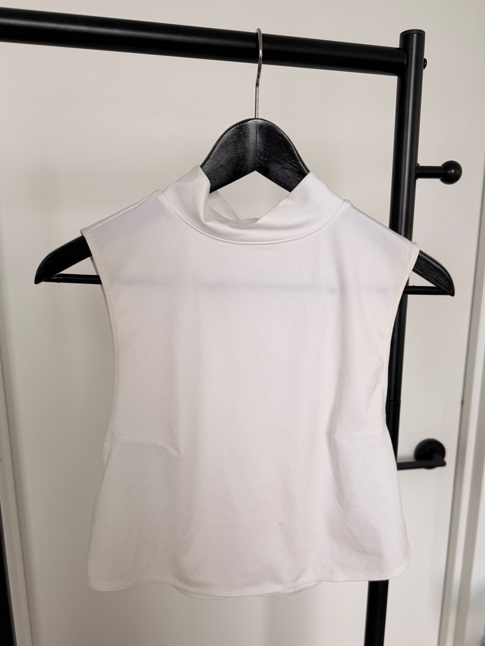 FP Movement White Mock Neck Sleeveless Top